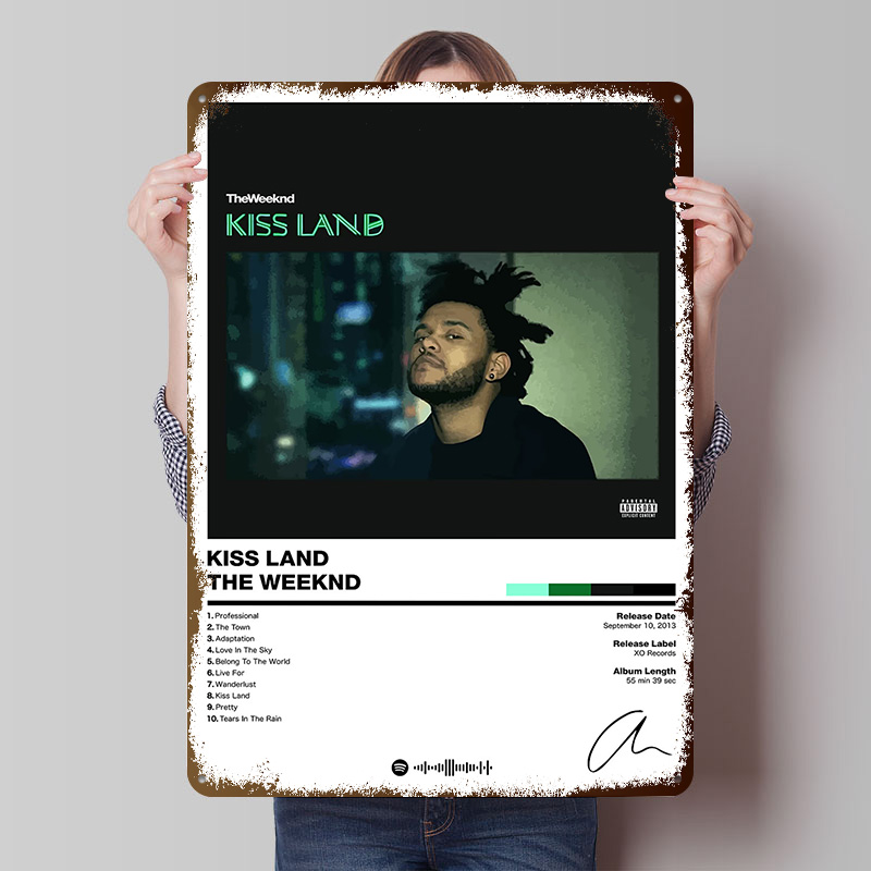 Retro Gaming Island - The Weeknd - Kiss Land Tinplate