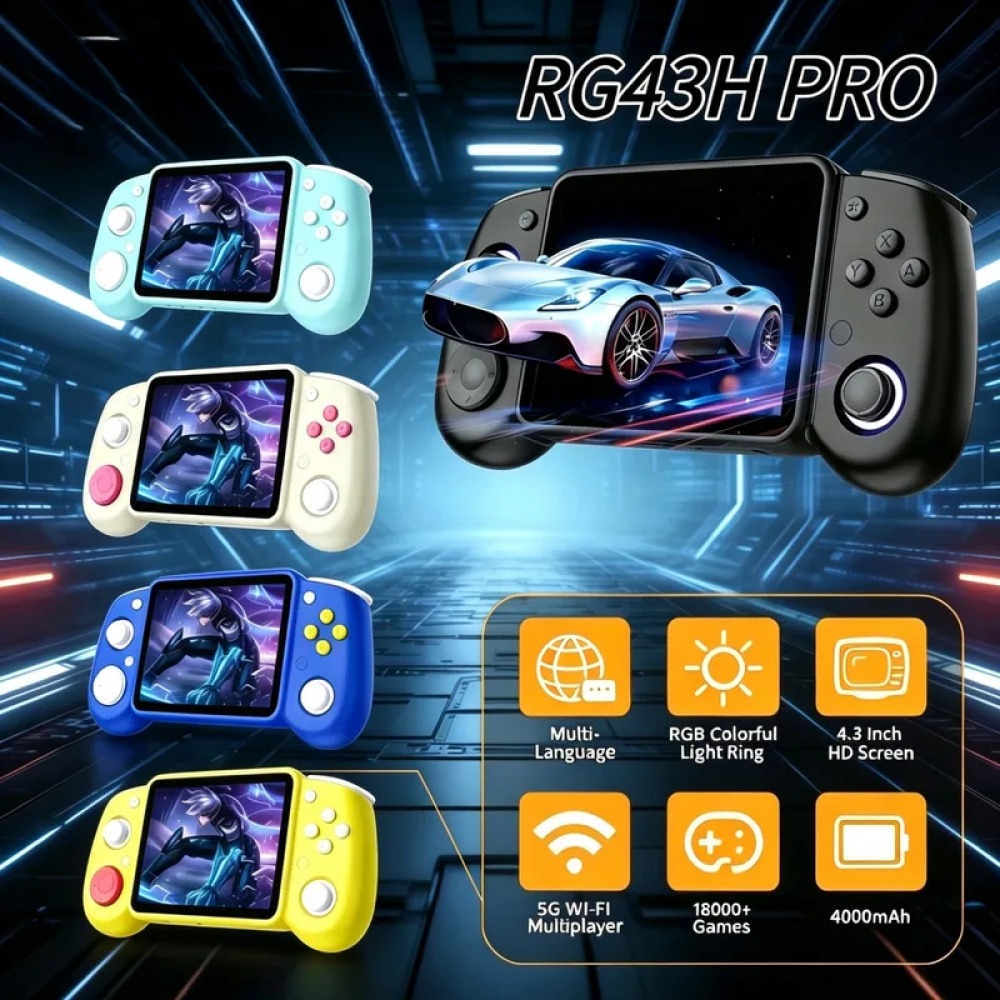 RG43H Pro Portable Retro Handh - огляд і ціна Retro Gaming Consoles