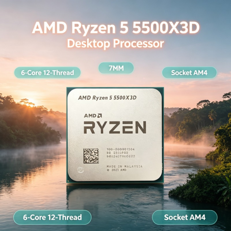 AMD Ryzen 5 5500X3D Gaming CPU - огляд і ціна Amd Cpu Ryzen 5