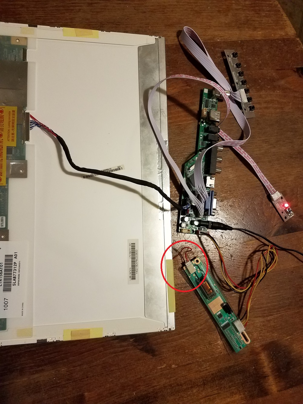 TV56 controller board kit with - огляд і ціна Controller Adapter Usb