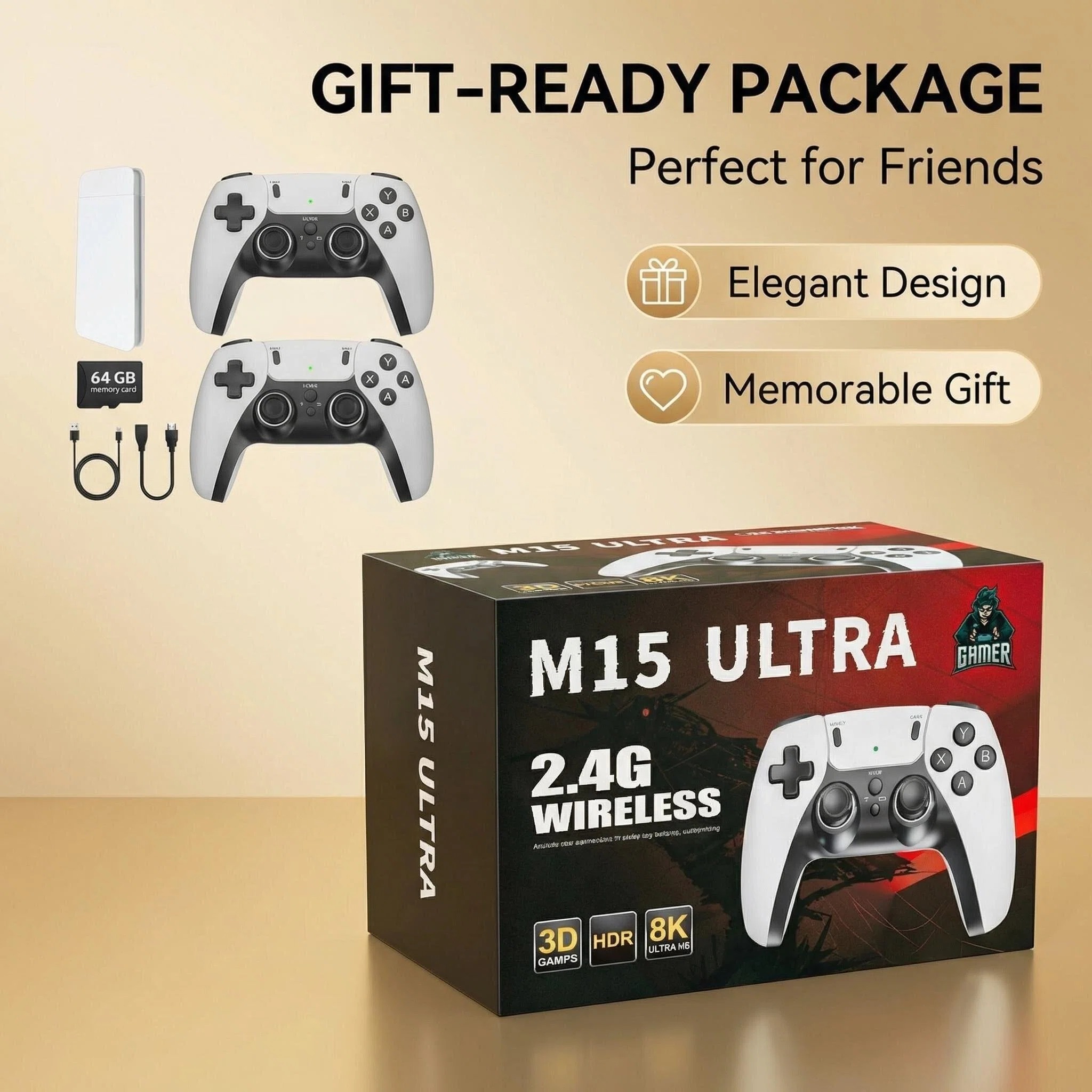 M15 Ultra 2.4G Wireless Game S - огляд і ціна Retro Gaming Design