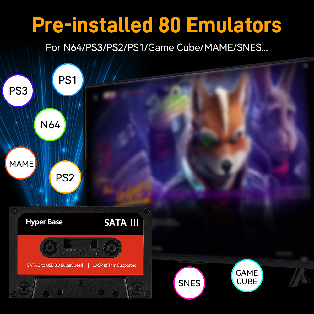 Batocera 500G/2T Emulator Game - огляд і ціна Retro Gaming Batocera