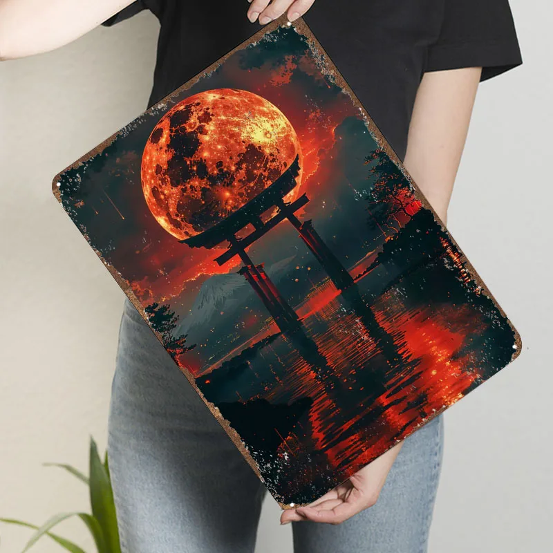 Blood Moon Torii Sign Printing - огляд і ціна Retro Gaming At
