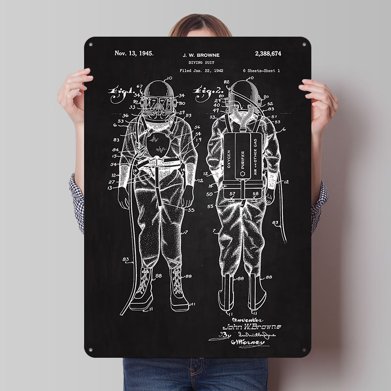 1945 Diving Suit Patent Metal  - огляд і ціна Retro Gaming At