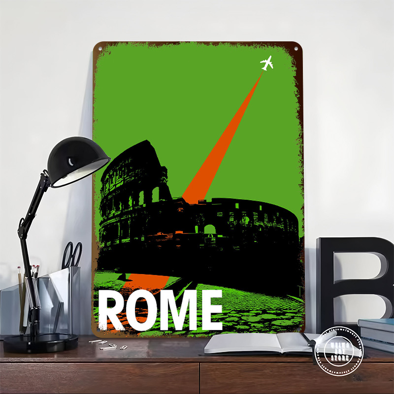 Rome Travel Metal Poster Custo - огляд і ціна Retro Gaming At