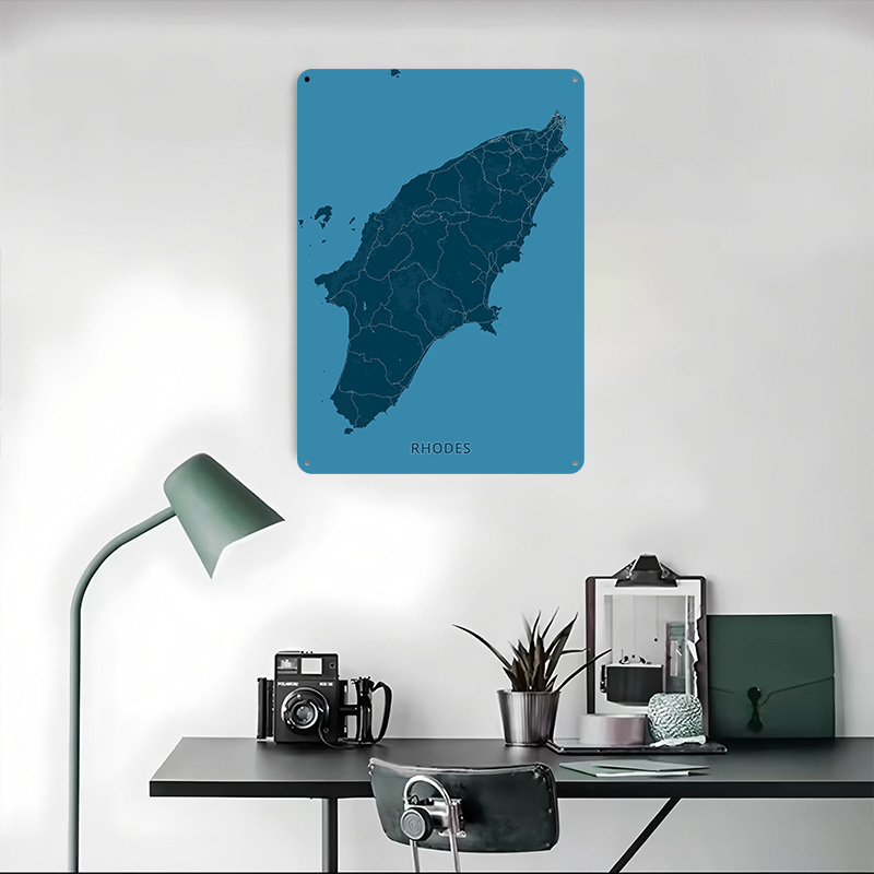 Map of Rhodes Island Poster Cu - огляд і ціна Retro Gaming Island