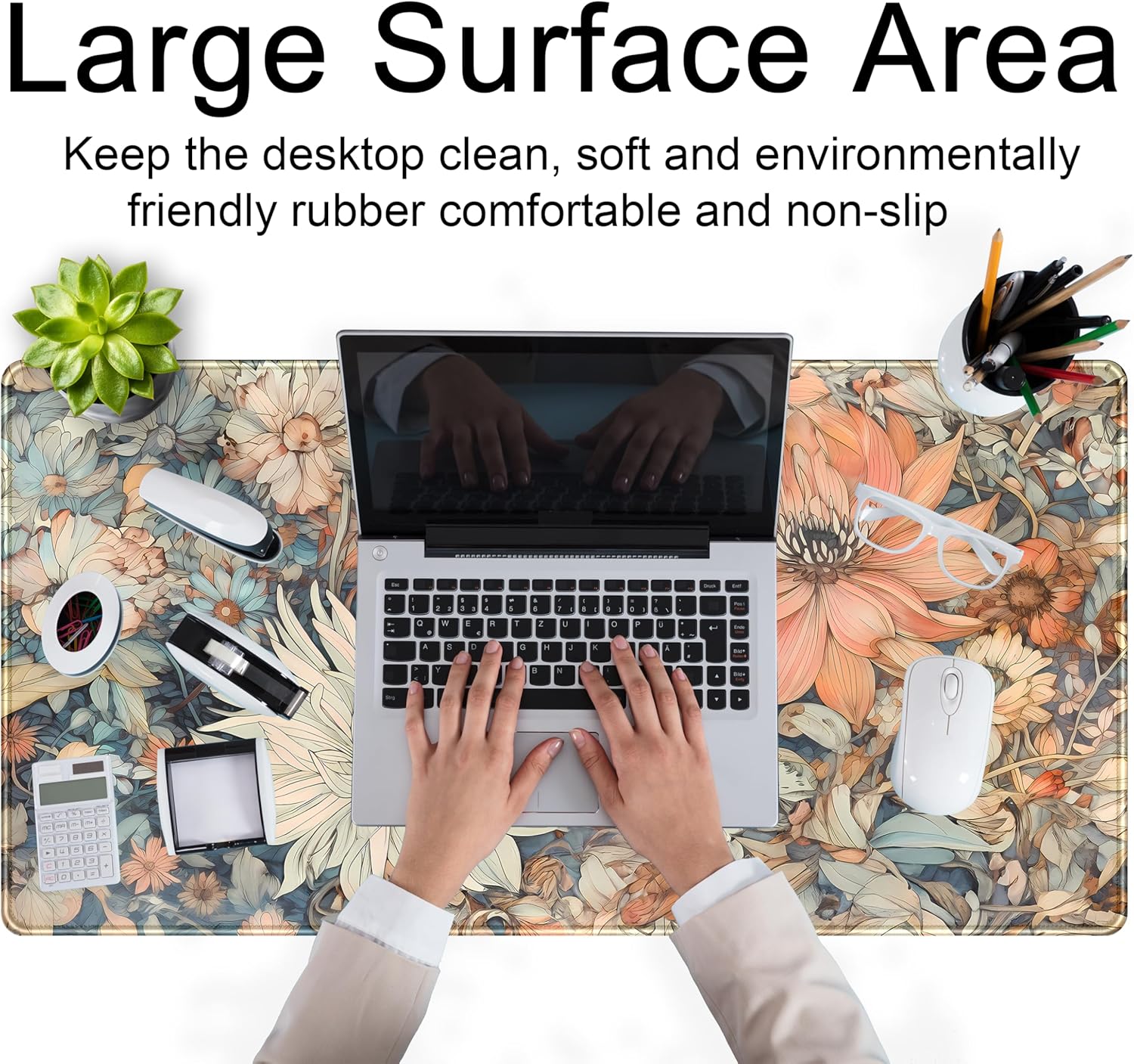 Retro Japanese Floral Desk Mat - огляд і ціна Retro Gaming Keyboard And Mouse