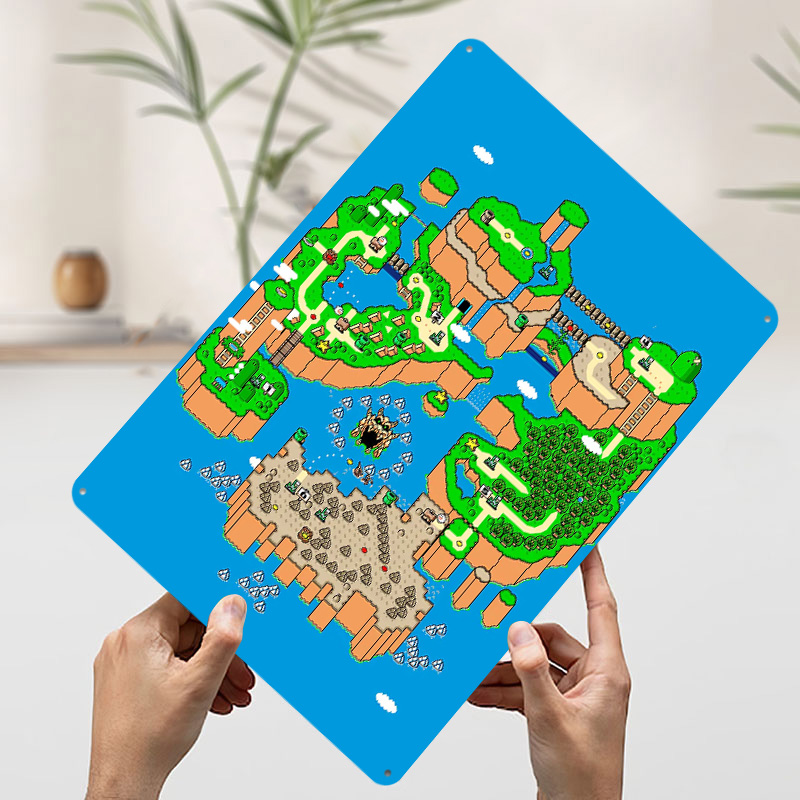 Dinosaur Land Metal Poster Cus - огляд і ціна Retro Gaming Island