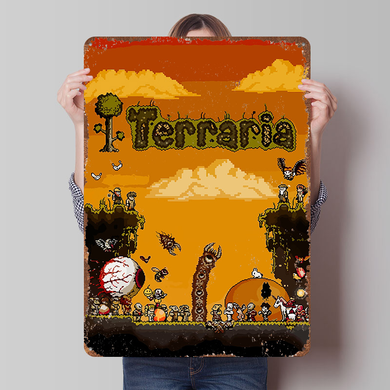Terraria Pixel Art Game Printe - огляд і ціна Retro Gaming At