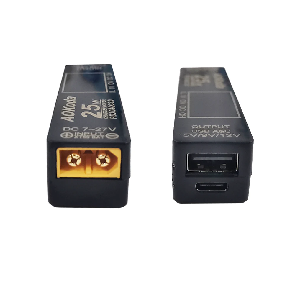 AOKoda XT60 to PD3.0 Lipo Batt - огляд і ціна Controller Adapter Usb