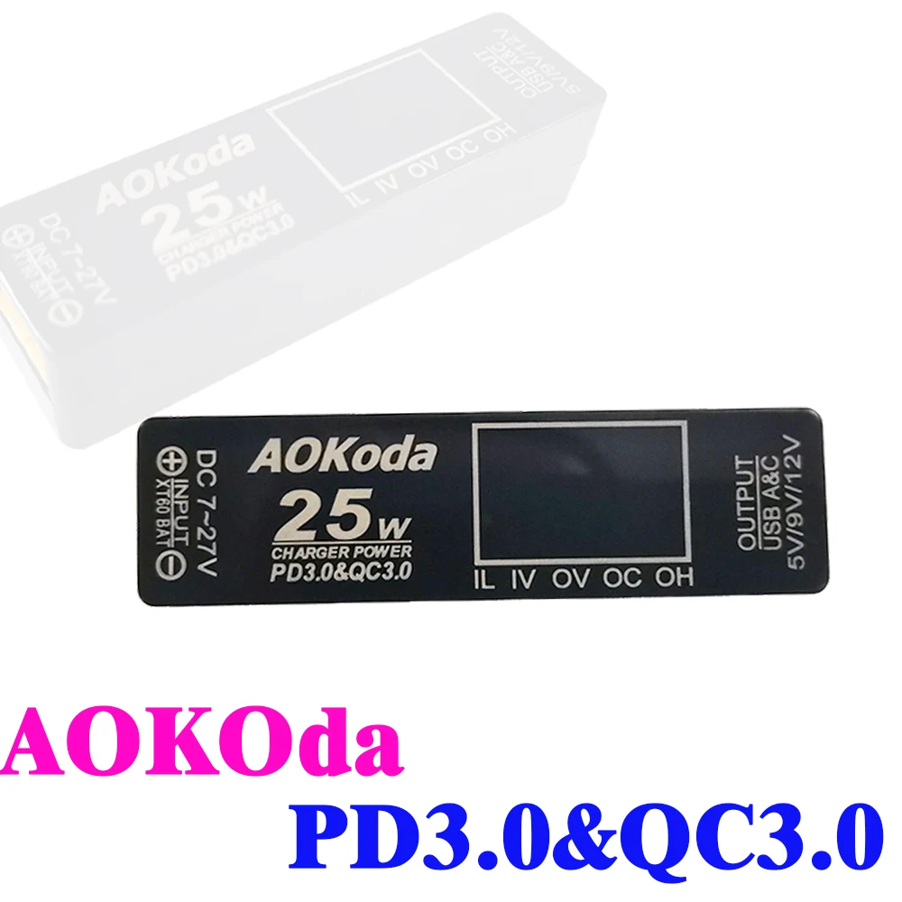 AOKoda XT60 to PD3.0 Lipo Batt - огляд і ціна Controller Adapter Usb