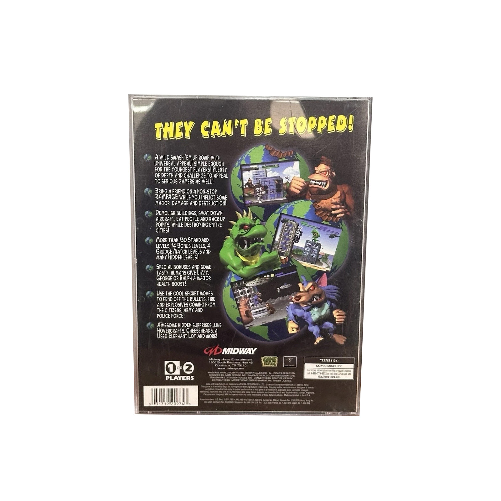 Saturn Copy Disc Game rampage  - огляд і ціна Retro Gaming Consoles