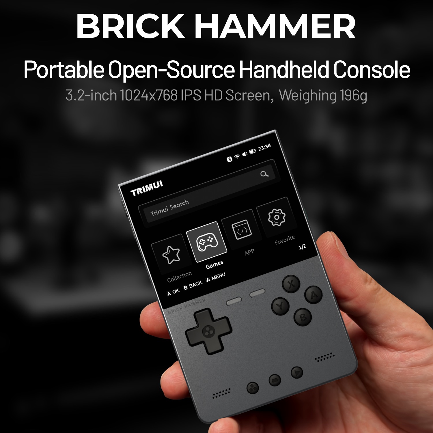TRIMUI BRICK HAMMER Retro Hand - огляд і ціна Retro Gaming Mobile