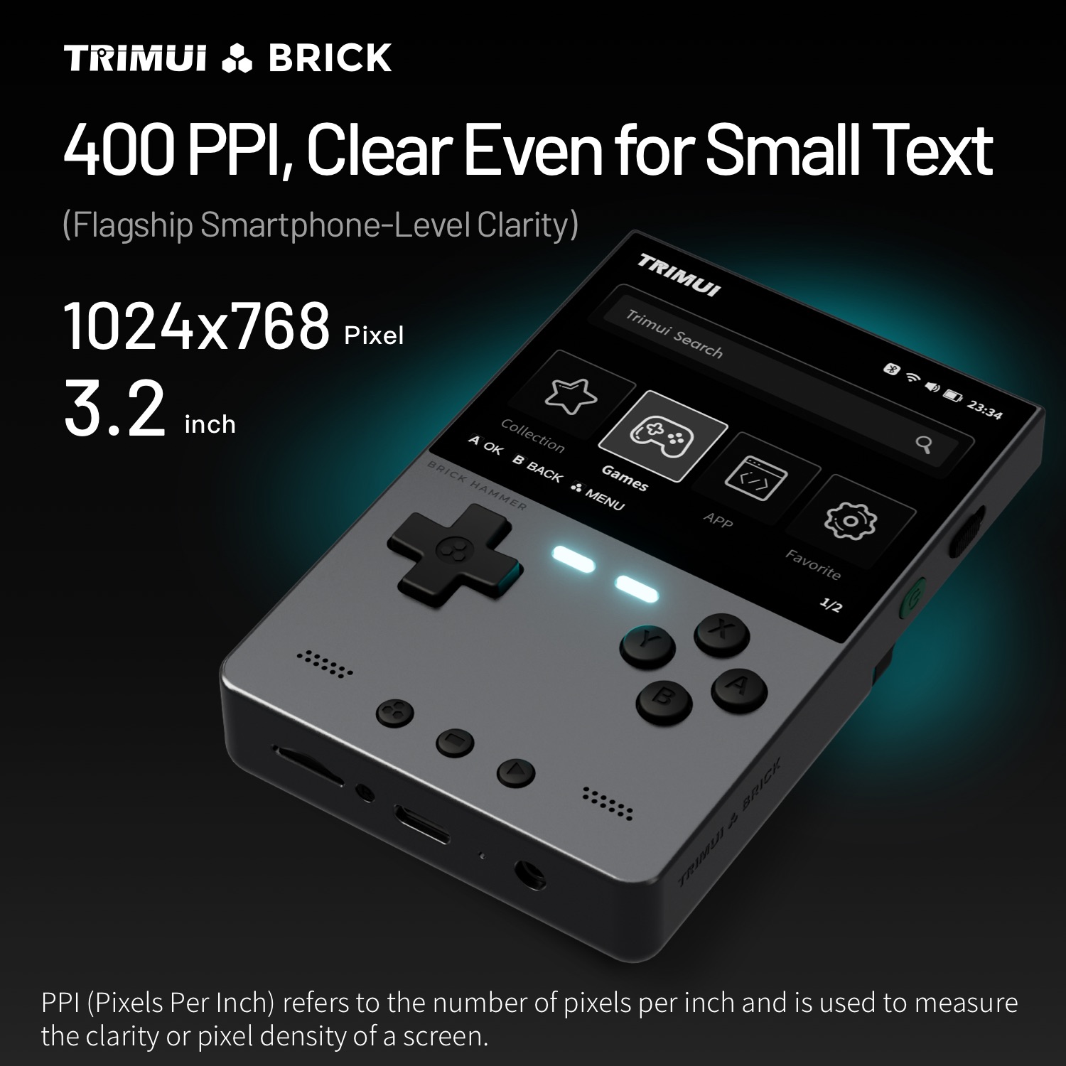 TRIMUI BRICK HAMMER Retro Hand - огляд і ціна Retro Gaming Mobile