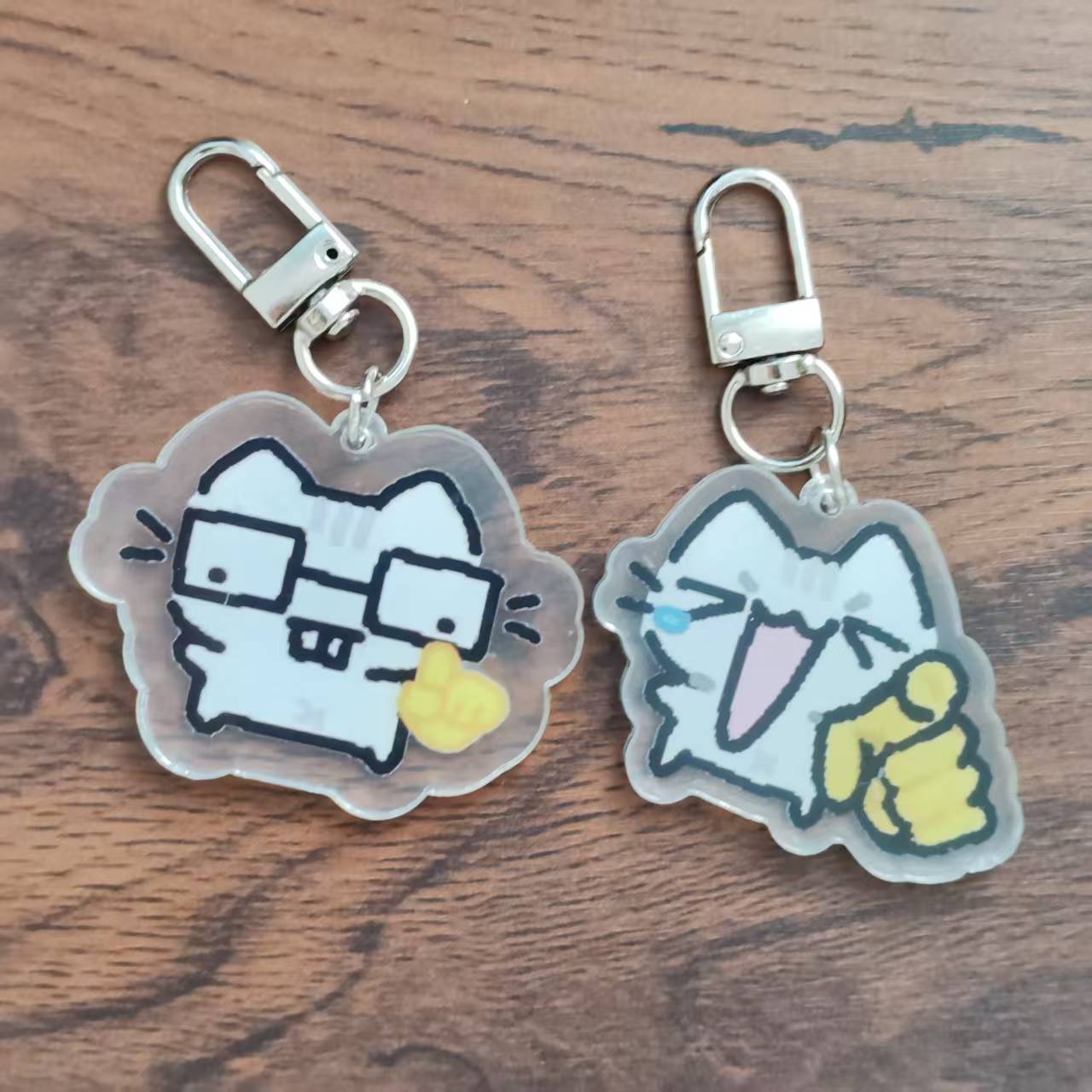 2d Flat Pixel Cat Keychain - G - огляд і ціна Retro Gaming Design