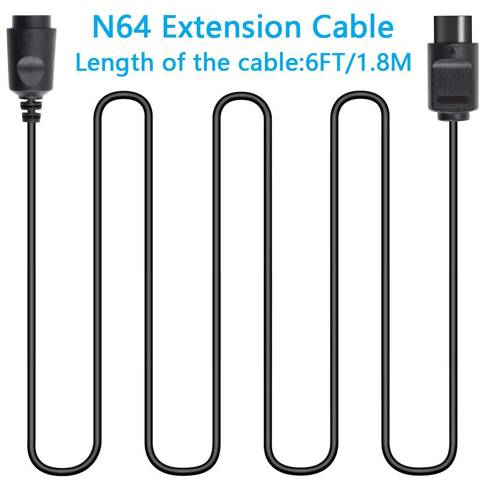 4 Pack 6Ft N64 Controller Exte - огляд і ціна Controller Extension Cord