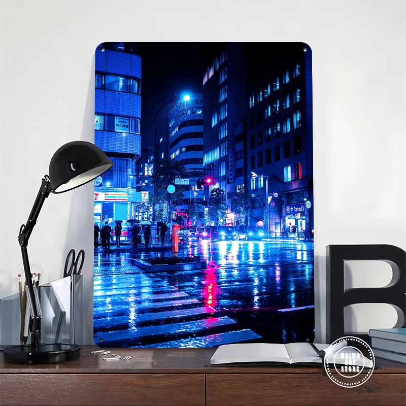 Neon Cityscape At Night Tin Po - огляд і ціна Retro Gaming At