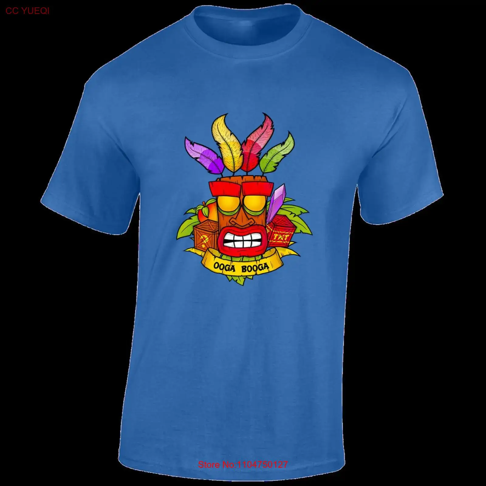 Oga booga crash mens T Shirt r - огляд і ціна Retro Gaming Design
