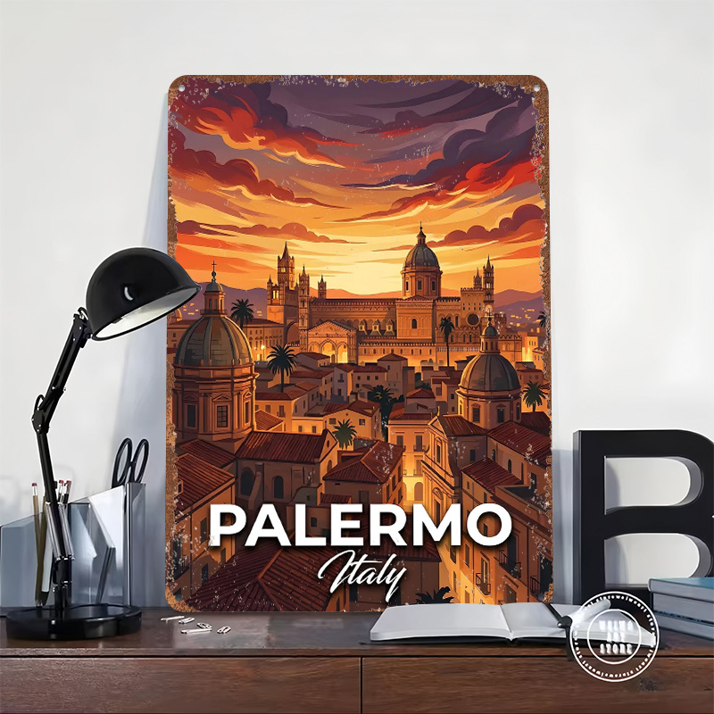 Palermo Italy Cityscape At Sun - огляд і ціна Retro Gaming At