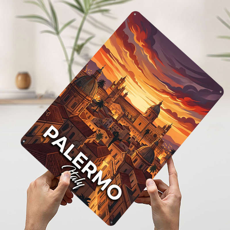 Palermo Italy Cityscape At Sun - огляд і ціна Retro Gaming At
