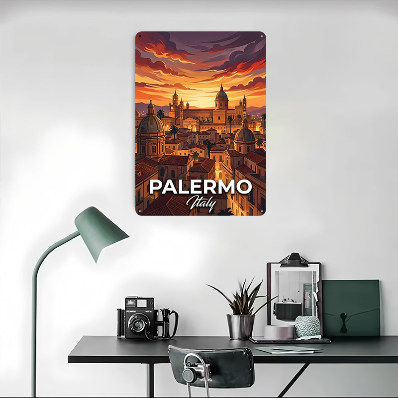 Palermo Italy Cityscape At Sun - огляд і ціна Retro Gaming At