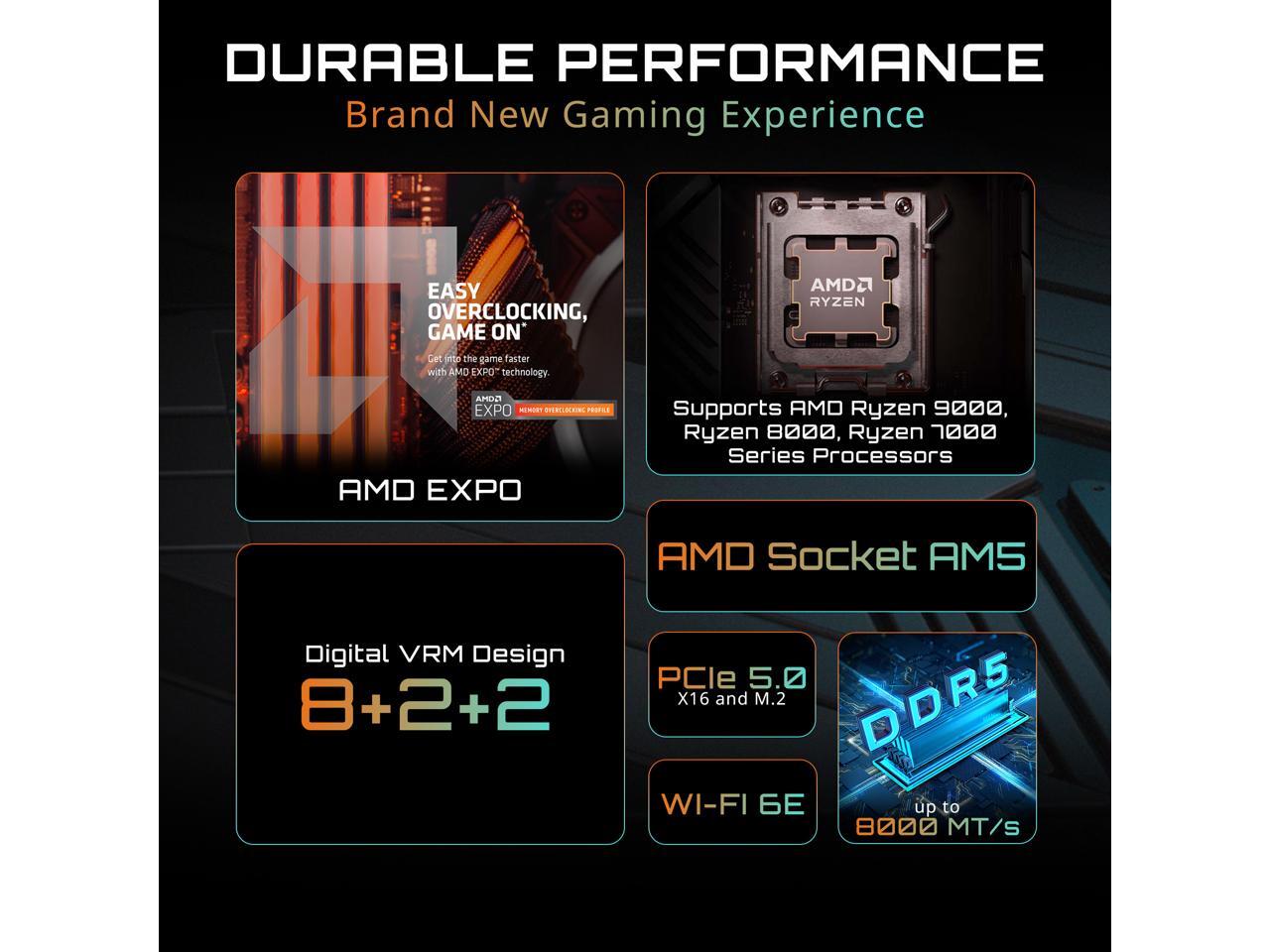 GIGABYTE B650E EAGLE WIFI6E AM - огляд і ціна Corsair Ram Vengeance 16Gb